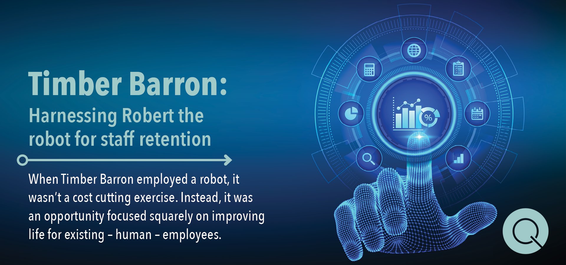 Timber Barron Robots for employee experience and staff retention